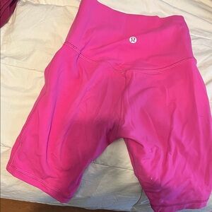 lululemon athletica Women's Bright Pink Bike Shorts
